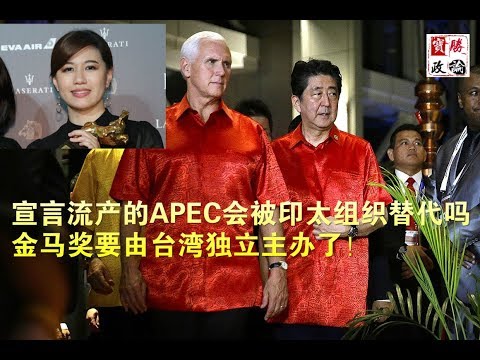 宣言流产的APEC会被印太组织替代吗？金马奖要由台湾独立主办了！（11/19今日热评）