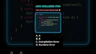 This Java Catch Block Is Illegal 😭 #java #javaprogramming #coding #viral #trending #music #chill