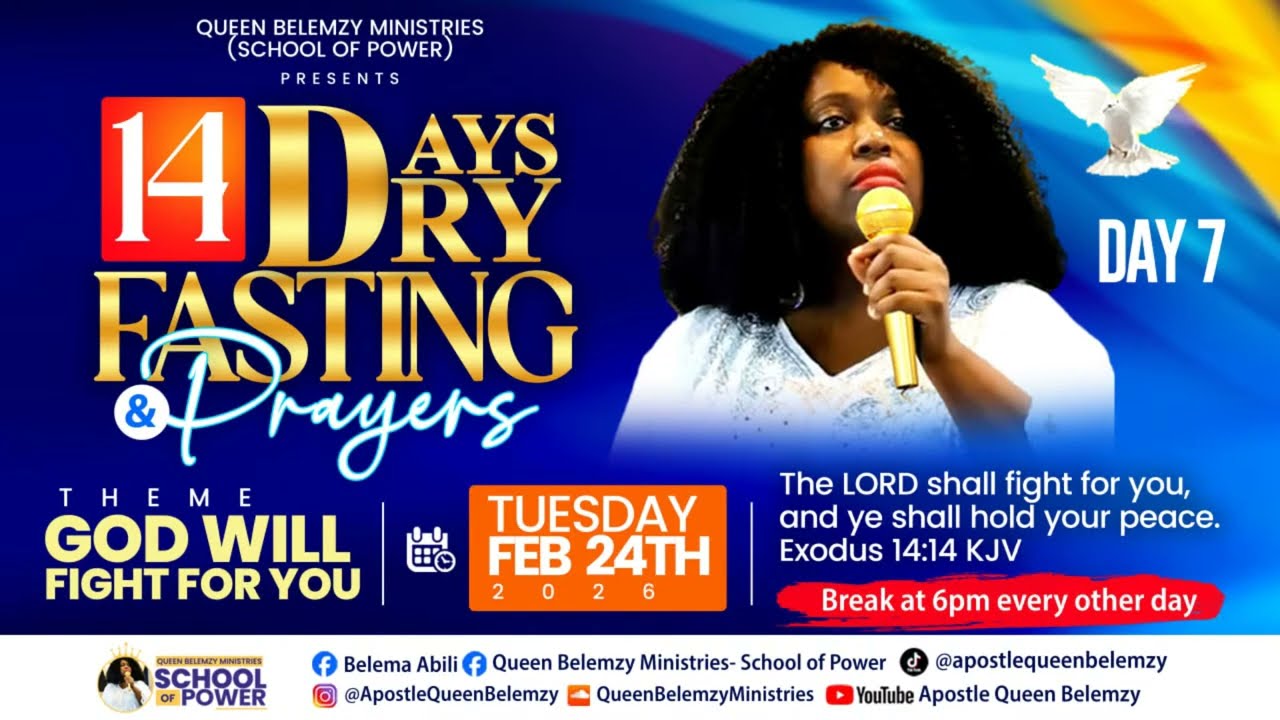 Day 7 of 14 Days Dry Fasting and Prayers for GOD will fight for YOU.