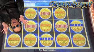 7 MINIS & 2 MINORS, A CRAZY JACKPOT ON DOLLAR STORM - TROJAN BEAUTY