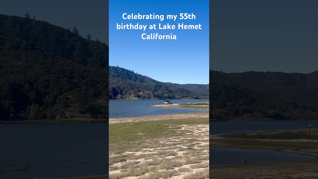 Отмечаю свой 55-й день рождения в кемпинге на озере Хемет