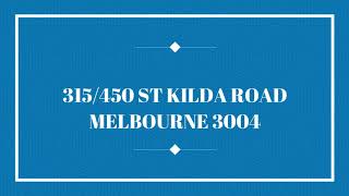 This walkthrough tour of 315/450 St Kilda Road, Melbourne Vic 3004