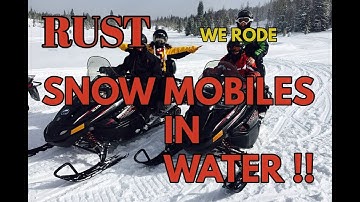 RUST We Ride NEW Snowmobiles on WATER!