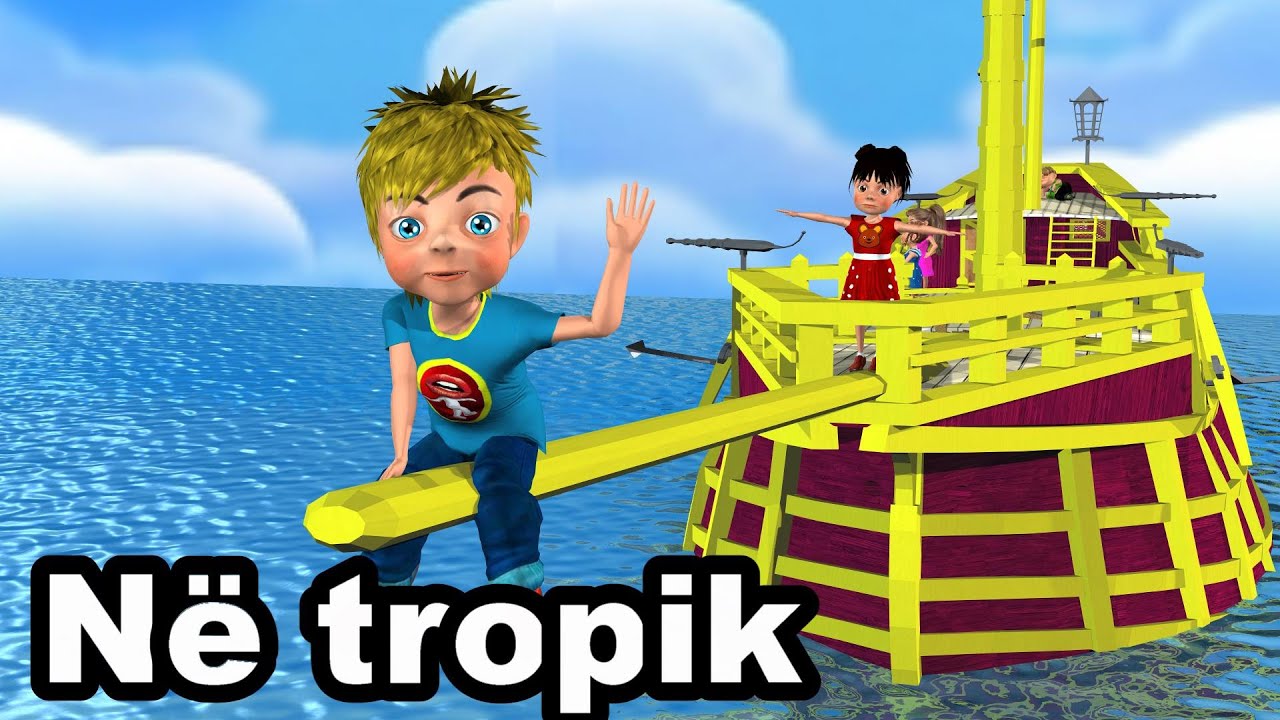 Download NE TROPIK - Kenge per femije - On the tropical island  - Song for children by Studio "Çamarroket"