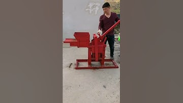 manual soil clay earth interlocking brick making machine for sale with low price