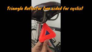 Triangle Reflector Two Sided For Cyclist