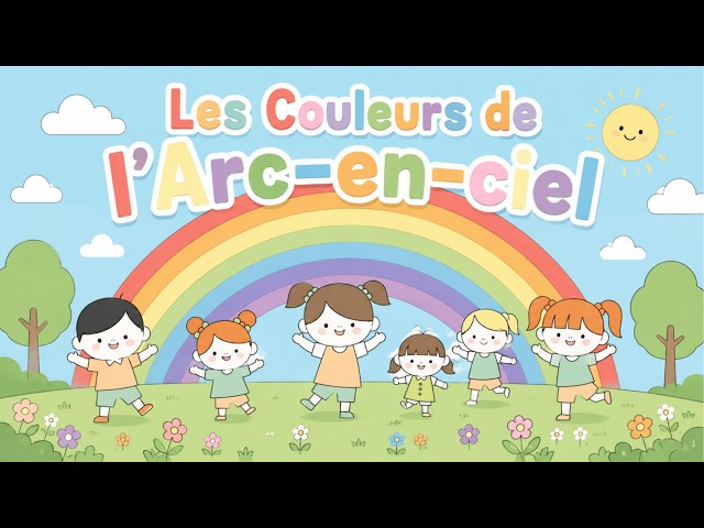 Les Couleurs de l'Arc-en-ciel 🌈 | Fun French Colours Song for