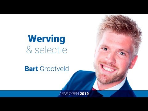 Bart Grootveld - Werving & selectie - AFAS Open 2019