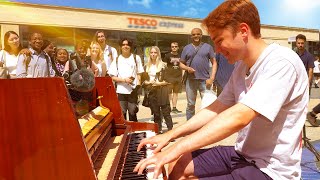 Video thumbnail of "I played HEAT WAVES on piano in public"