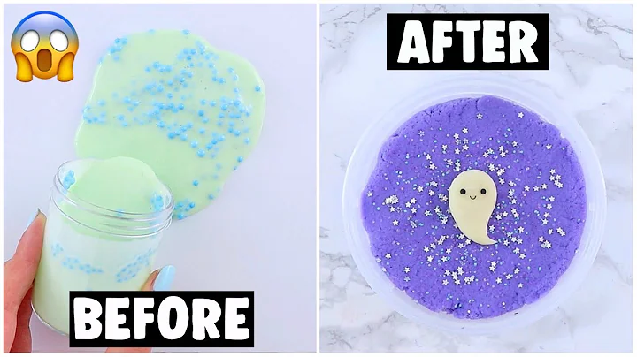 EXTREME SLIME MAKEOVERS *fixing my old slimes*
