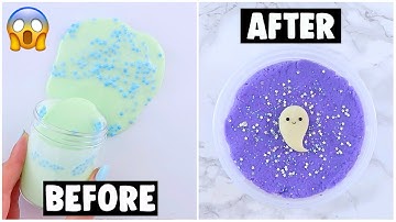 EXTREME SLIME MAKEOVERS *fixing my old slimes*