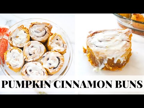 PUMPKIN CINNAMON ROLLS: healthy, easy, vegan, paleo recipe