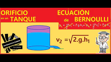 ¿A qué velocidad sale el agua del agujero?