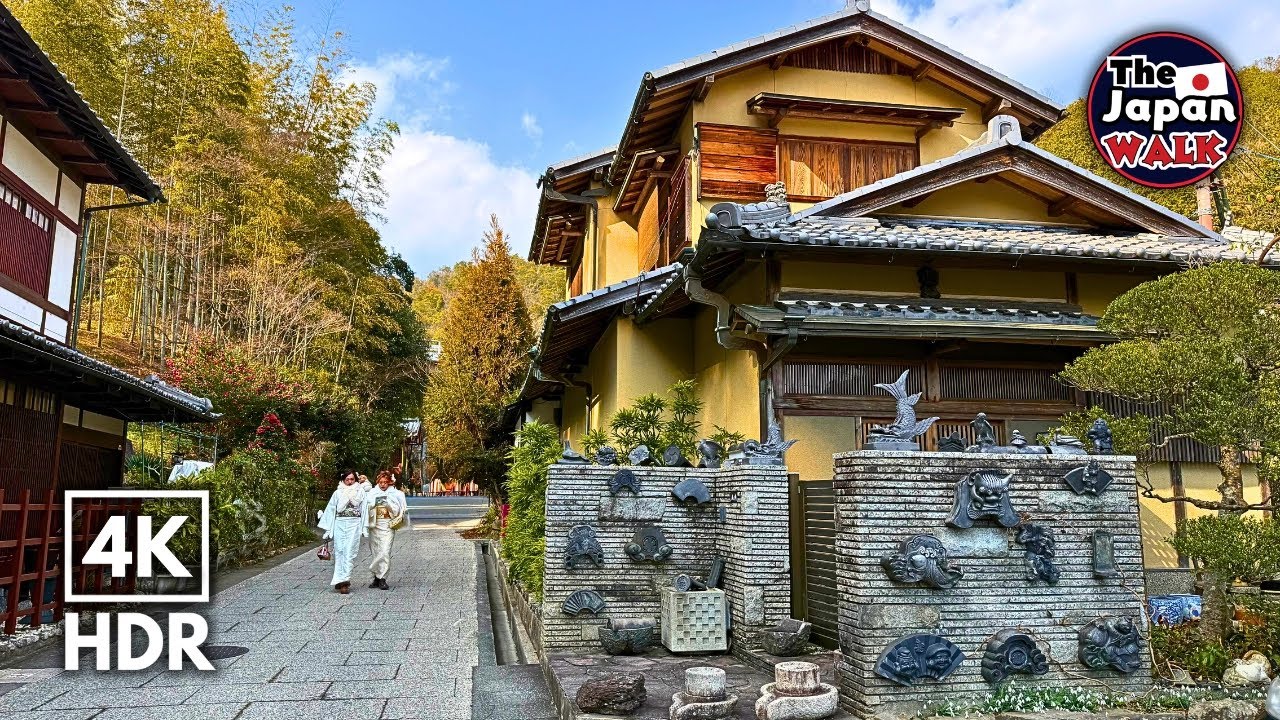 Kyoto Walk – Arashiyama Bamboo Forest & Hidden Relaxing Streets | Japan Walking Tour | 4K HDR