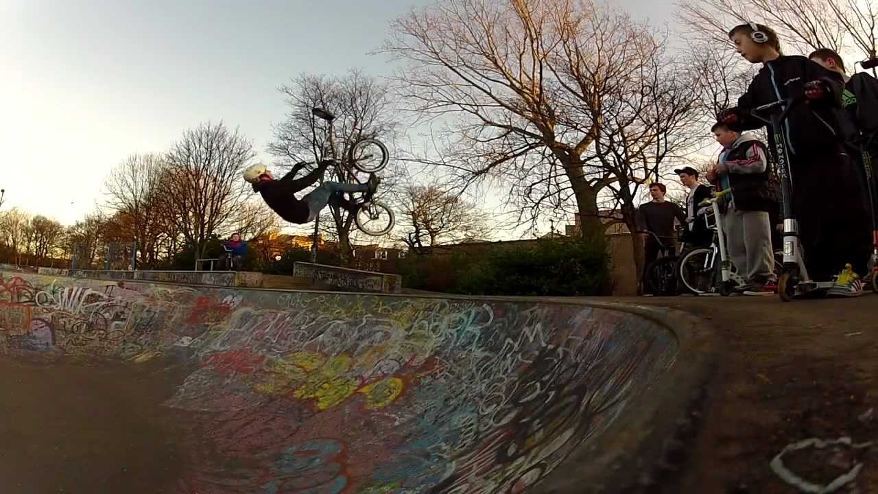 Exi skate park Newcastle - BMX Backflip edit-