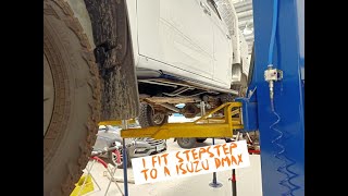 I install side steps to an Isuzu Dmax