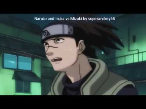 Naruto vs Mizuki with healthbars