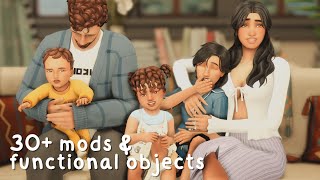 30+ mods and functional objects for fun and realistic family gameplay | the sims 4