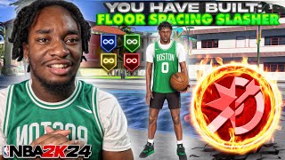 THIS 6'2 FLOOR SPACING SLASHER BUILD IS UNSTOPPABLE ON NBA 2K24! 95 HANDLE 92 3PT, CONTACT DUNKS