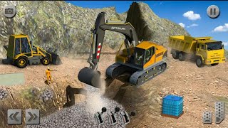 Reall experience excavator !! sand excavator truck draiving rasecue simulator 3d !! jcb game screenshot 3
