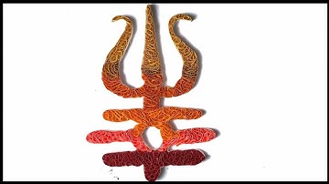 HOW TO MAKE QUILLING TRISHUL / EASY QUILLING PATTERN / QUILLING FOR BEGINNERS/ QUILLING TUTORIAL
