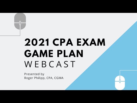 2021 CPA Exam Game Plan Webcast
