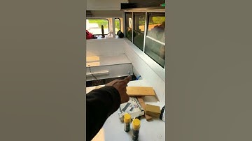 Installing 100 gallon fresh #water-tank for my 1991 Thomas #bus  MVP #Caterpillar #Skoolie