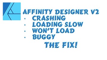 💻 How to Fix Affinity Designer 2 Crashing & Bug Issues - THE FIX!