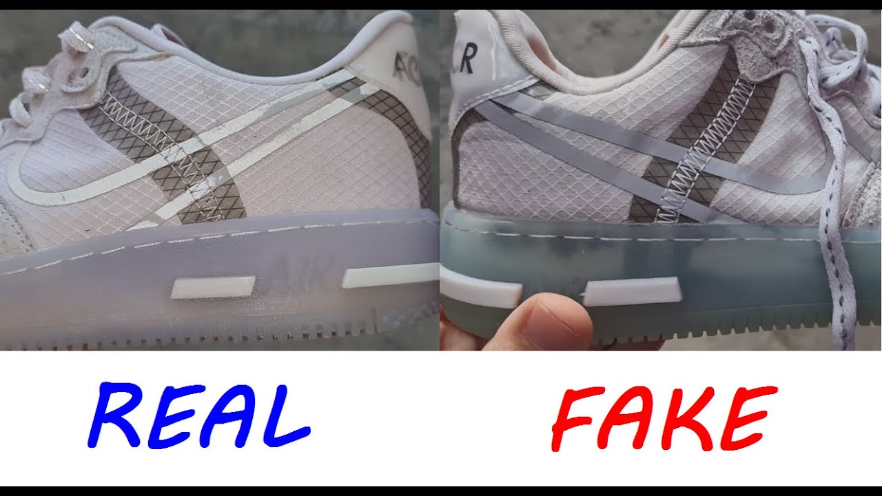 nike air force 1 fake vs real