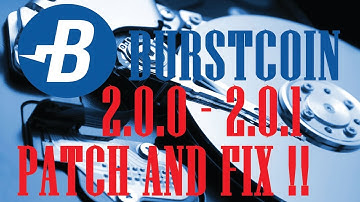 Burstcoin Wallet Qbundle version 2.0.0 to 2.0.1 Upgrade Fix with Patch
