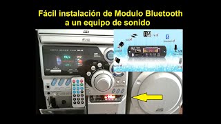 Fácil instalación Módulo Bluetooth a un equipo de sonido