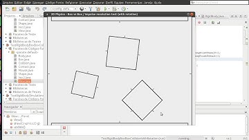 Java 2D physics from scratch - Rigid Body Test #3: Box vs Box collision with rotation