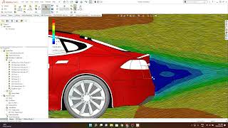 SolidWorks Car Fluid Dynamics Simulation