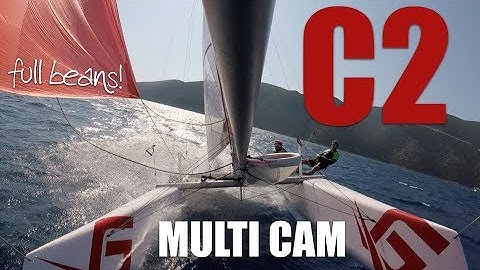 Joyriding the C2 catamaran with Luke  Multicam with commentary