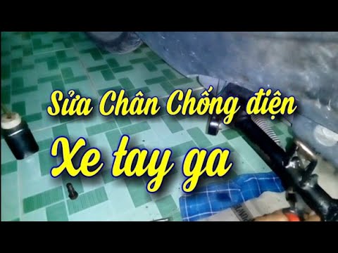 Chân chống xe máy bị nghiêng xử lý như thế nào