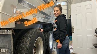 Leaky Wheel Seal? Not Anymore! We replace the the wheel seal on my 2003 Kenworth T800 Dump Truck.