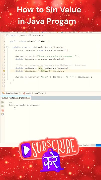 how-to-find-sin-x-value-in-java-program-shorts-youtubeshorts-viral