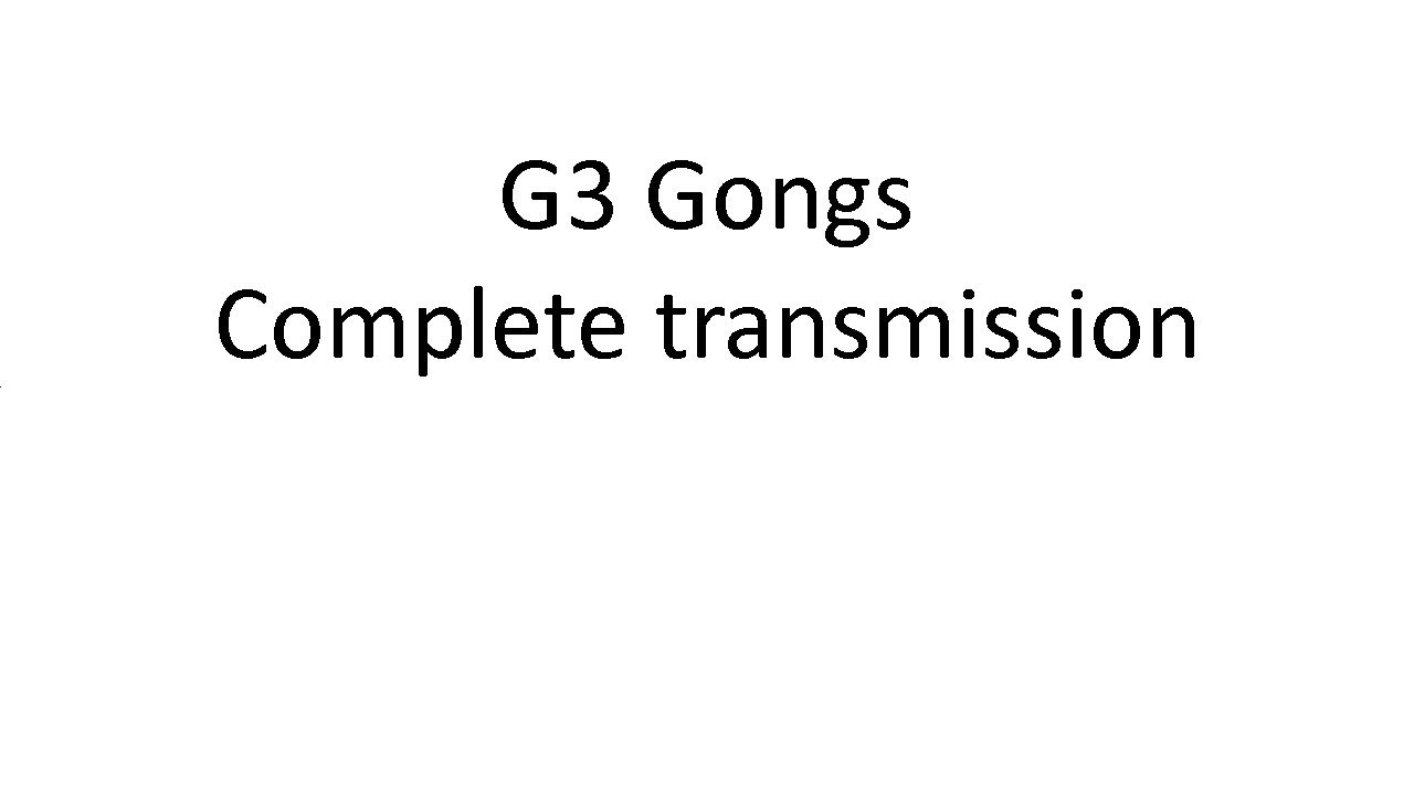 Numbers Station G03 "Gongs and Chimes" VERY RARE full message YouTube
