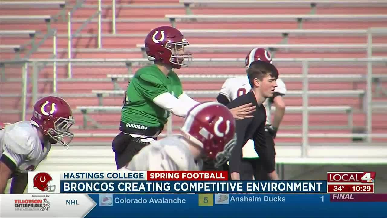 Hastings College spring football competition