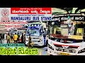 Mangaluru ksrtc bus stand  night riders  long  rare route buses  volvo ambaari dreamclass