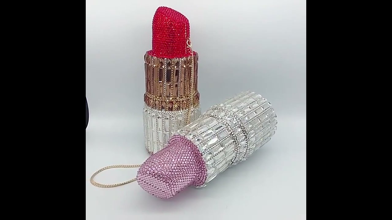 rhinestone lipstick purse