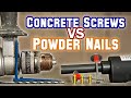 Powder Actuated Hammer vs Hammer Drill | Ramset vs Tapcon | Concrete Nails vs Screws