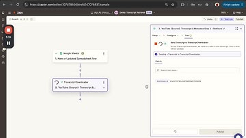 Use Zapier to Retrieve YouTube Download Transcripts Metadata from Videos Instantly | Tutorial