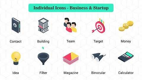 Isometric Icons Business & Startup - Elements | After Effect Template