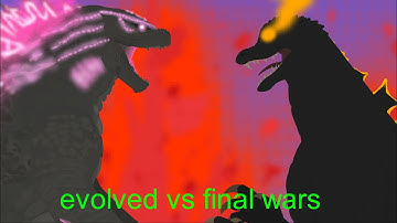 EVOLVED GODZILLA VS FINAL WARS GODZILLA ( sticknodes pro animation ) Godzilla battle