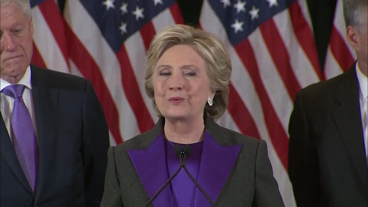 Hillary Clinton sur Donald Trump : "J'espère qu'il sera un bon président pour tous les Américains"