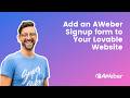 How to Add AWeber AI Signup Forms to Your Lovable Website
