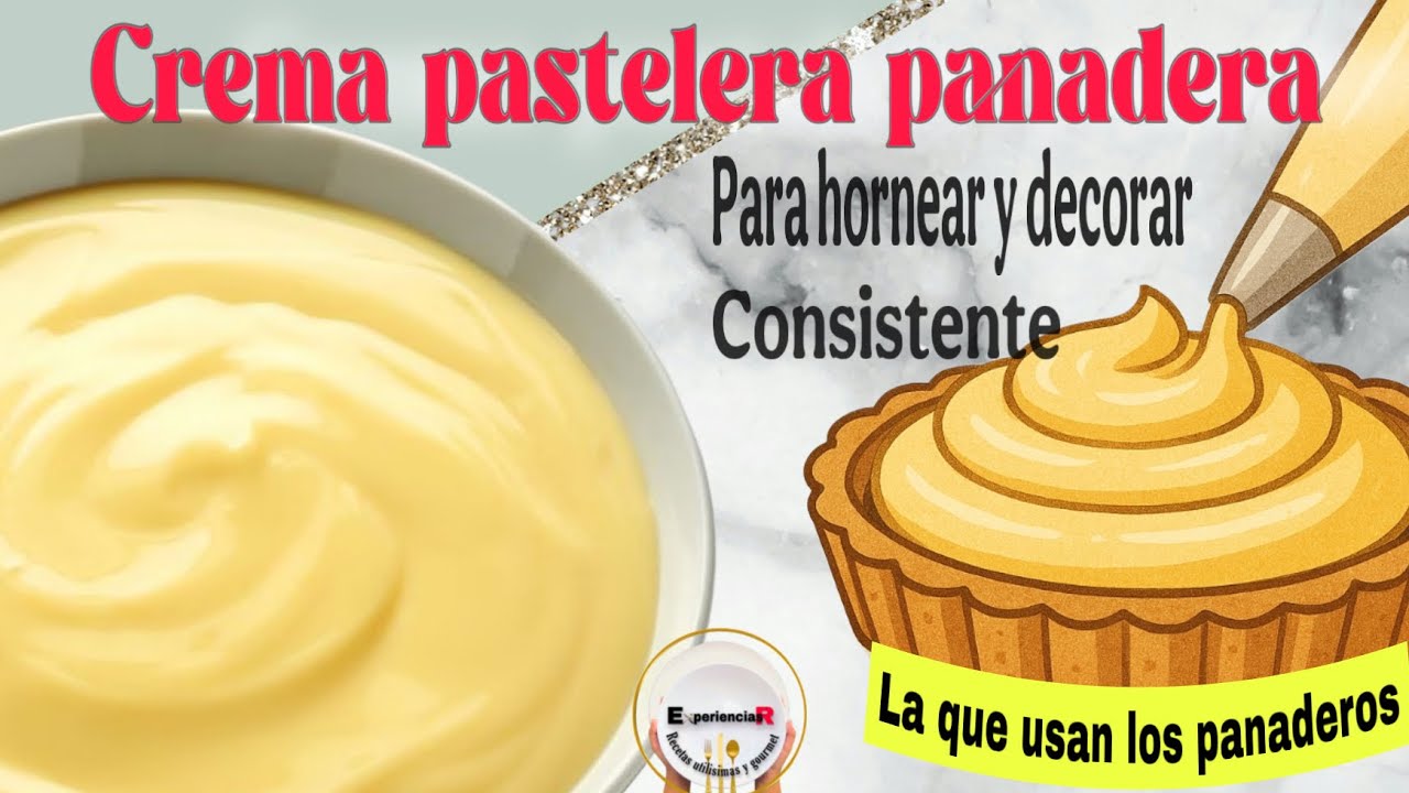🟡CREMA Pastelera Panadera 👉Ideal para hornear, rellenar  y decorar Roscas y todo tipo de facturas