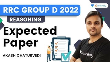 Reasoning Expected Paper | RRC GROUP D 2022 | Akash Chaturvedi | Wifistudy
