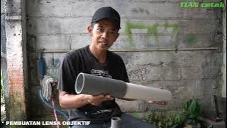 MEMBUAT TEROPONG BINTANG  TELESKOP Lensa bekas fotocopy (Part 1   Bagian Lensa Objektif)